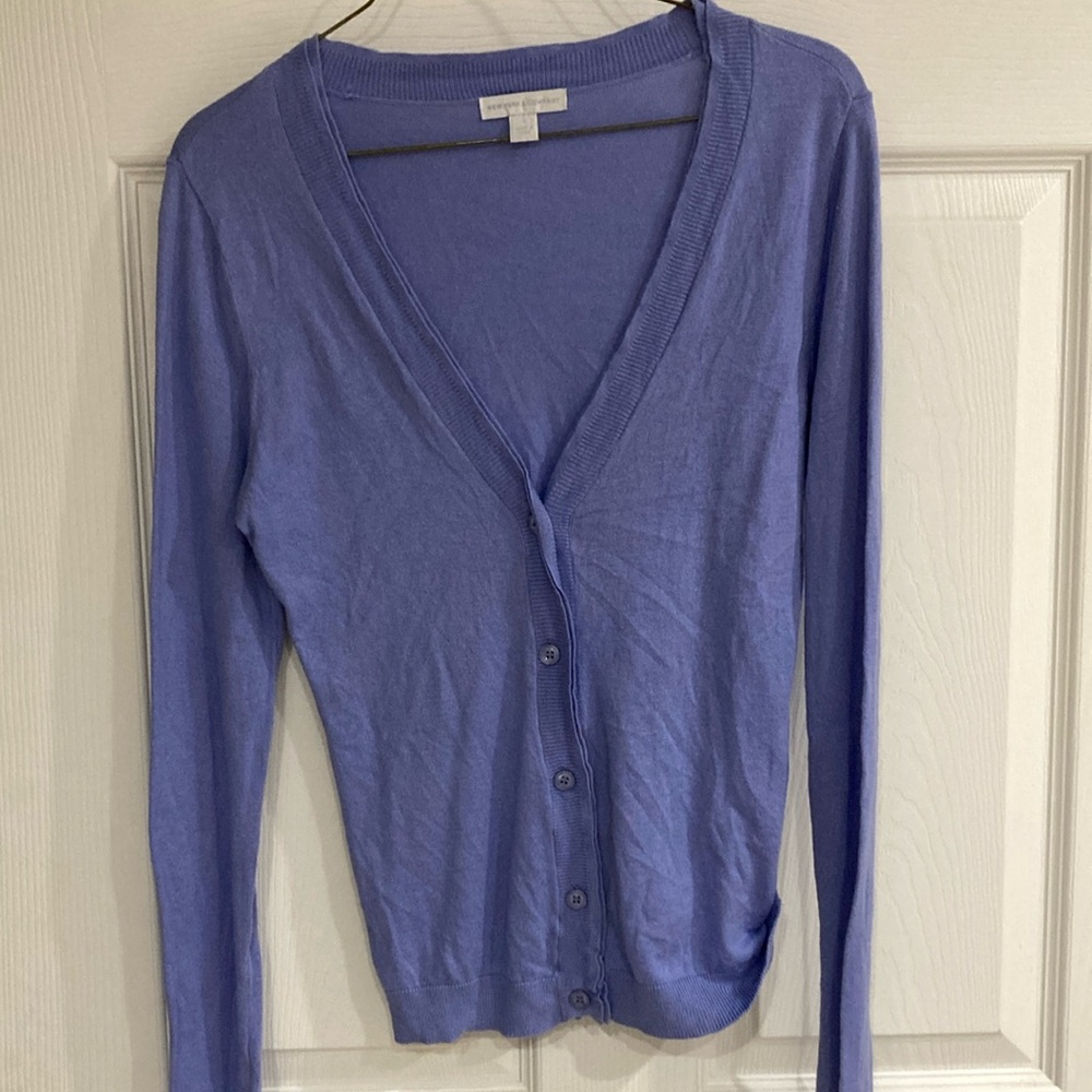 New York & Company Blue Cardigan Sweater